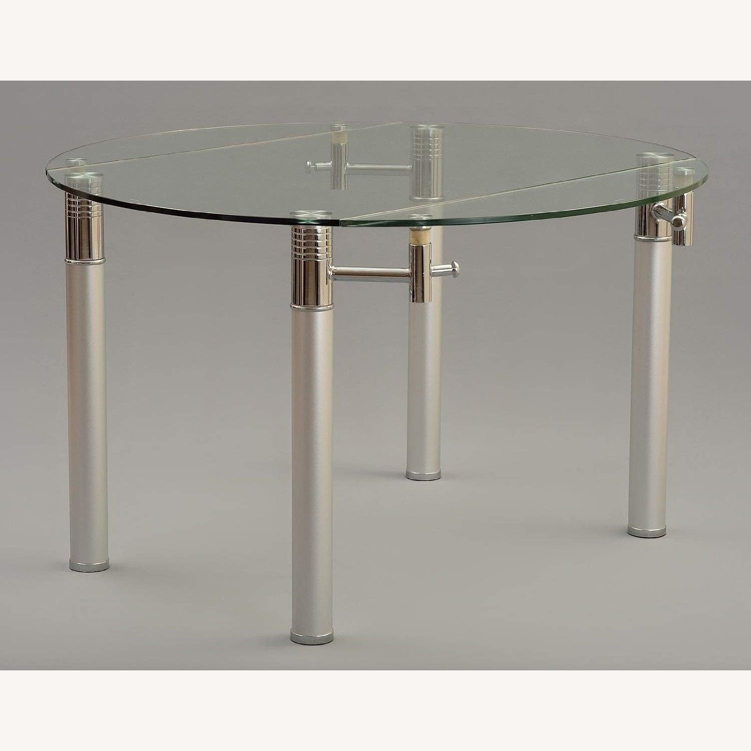 Macy's Expandable Glass Dining Table - image-6