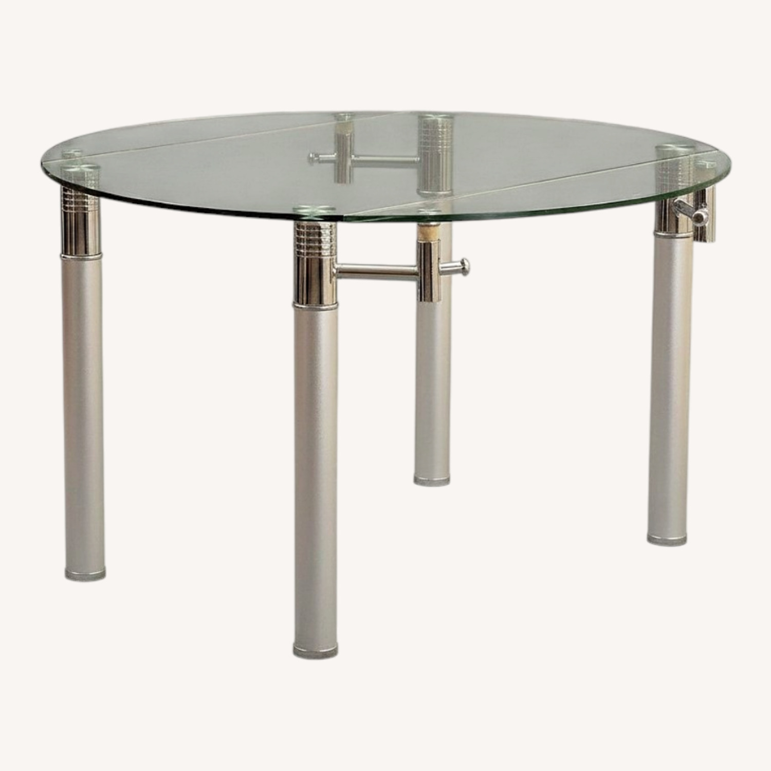 Macy's Expandable Glass Dining Table - image-0