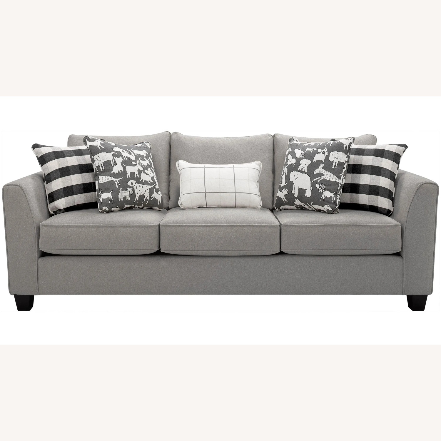 Raymour & Flanigan Diane Gray Sofa - image-4