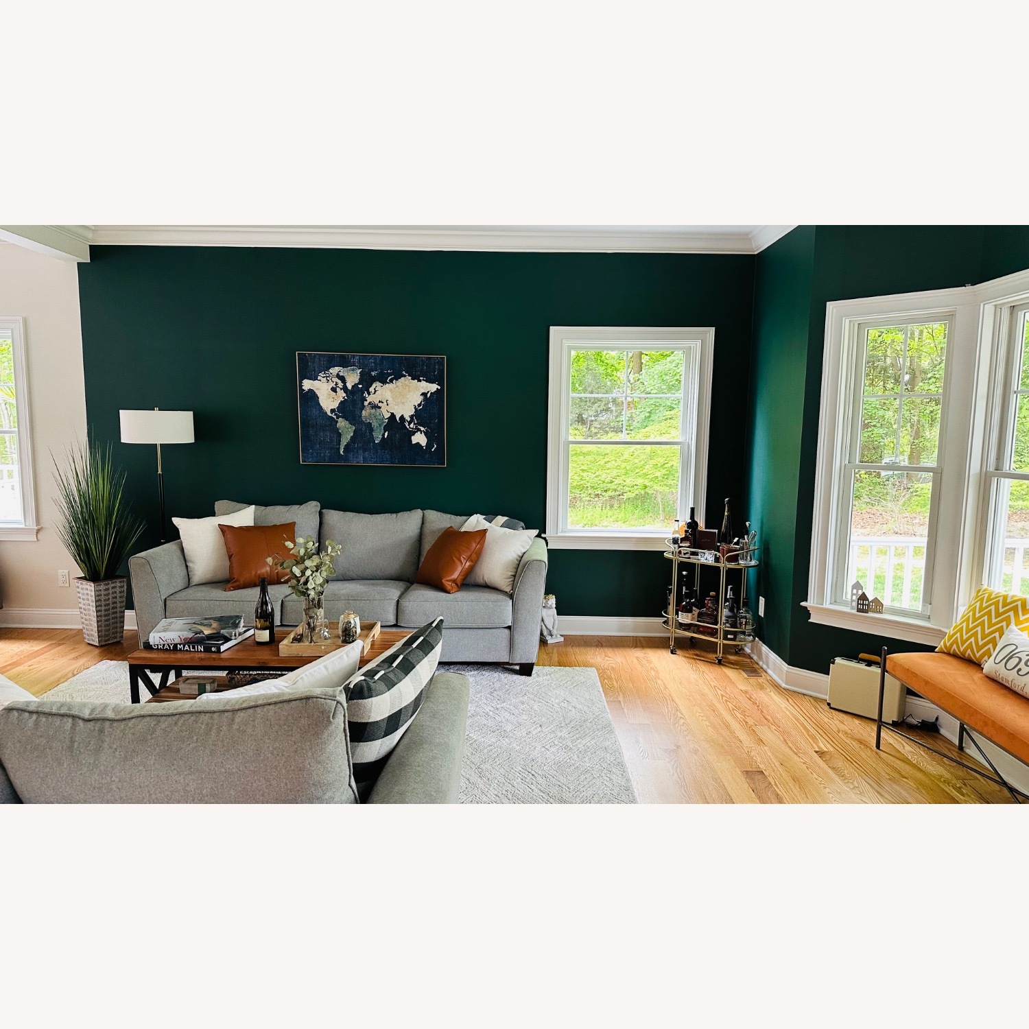 Raymour & Flanigan Diane Gray Sofa - image-3