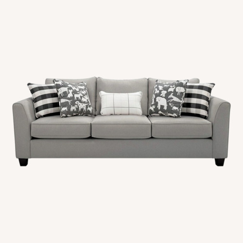 Used Raymour & Flanigan Diane Gray Sofa for sale on AptDeco