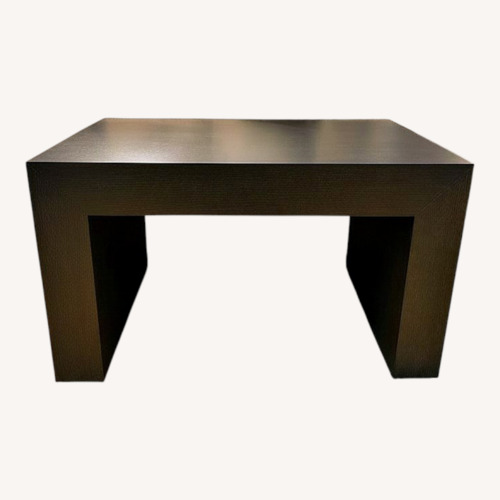 Used Arhaus Dark Brown Wood Side Table for sale on AptDeco