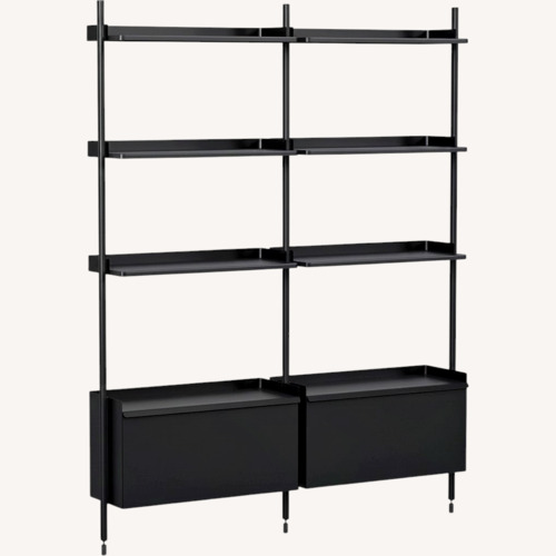 Used 2-Bay HAY Pier Library Modular Shelves + Cabinet for sale on AptDeco