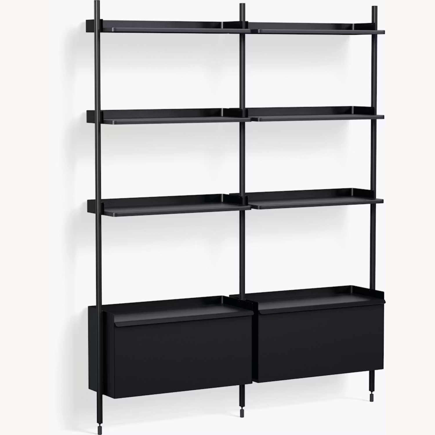 2-Bay HAY Pier Library Modular Shelves + Cabinet - image-4