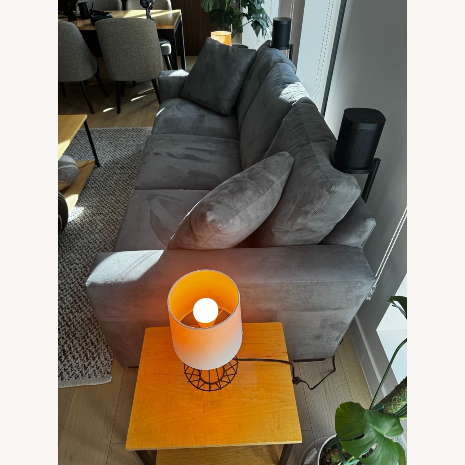 Room & Board Micro Suede 3 Seater Sofa - image-4