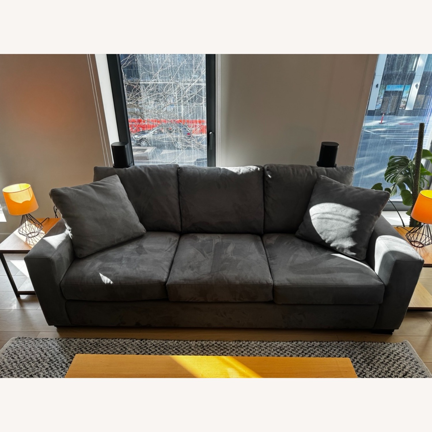 Room & Board Micro Suede 3 Seater Sofa - image-2