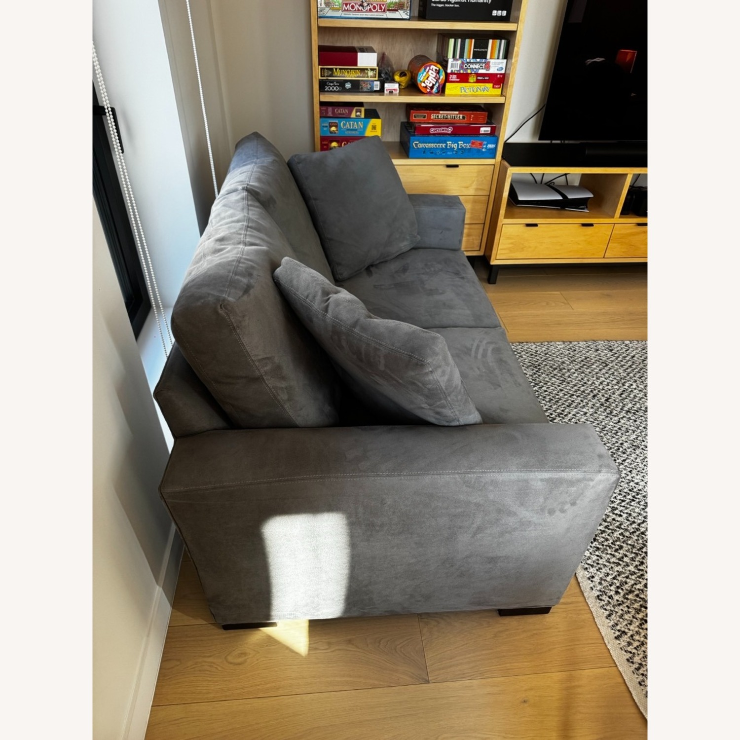Room & Board Metro Micro Suede 2 Seater Sofa - image-4
