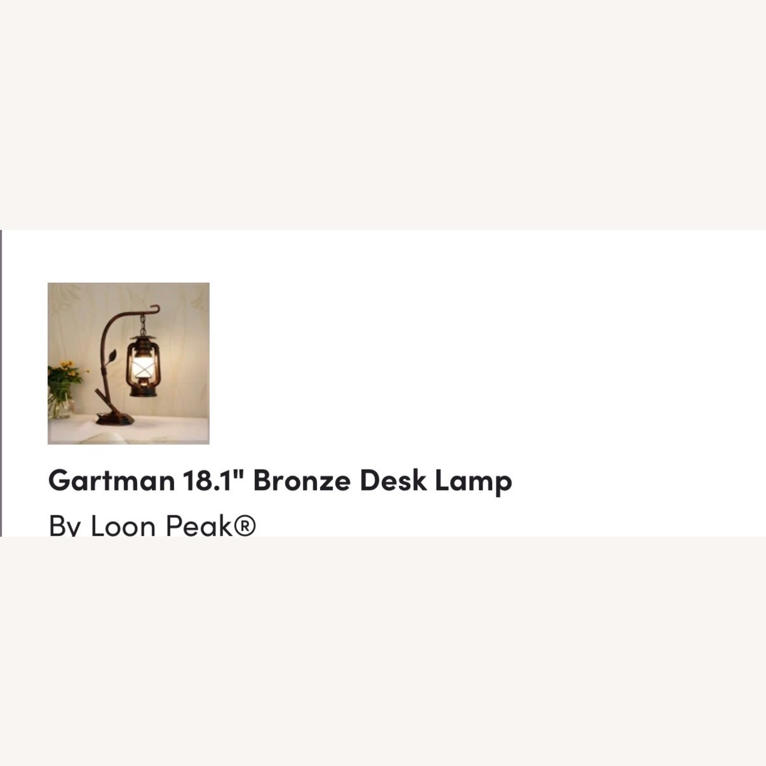 Gartman Bronze Desk Lantern Style Lamp - image-2