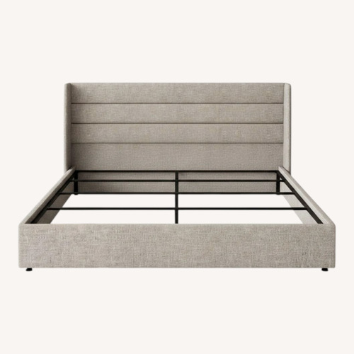 Used King Size Lift Up Platform Storage Bed Frame for sale on AptDeco