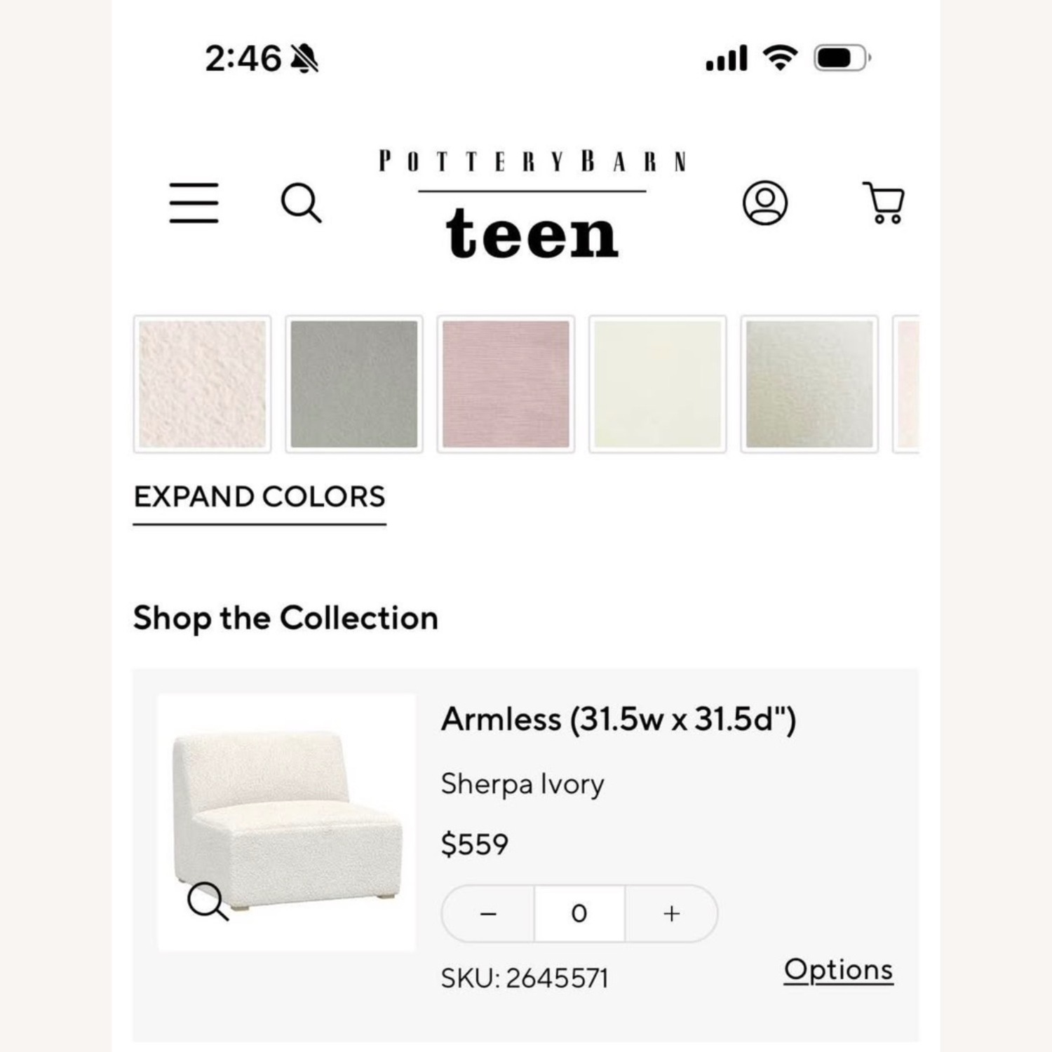Pottery Barn Teen Riley Modular Sofa - image-8