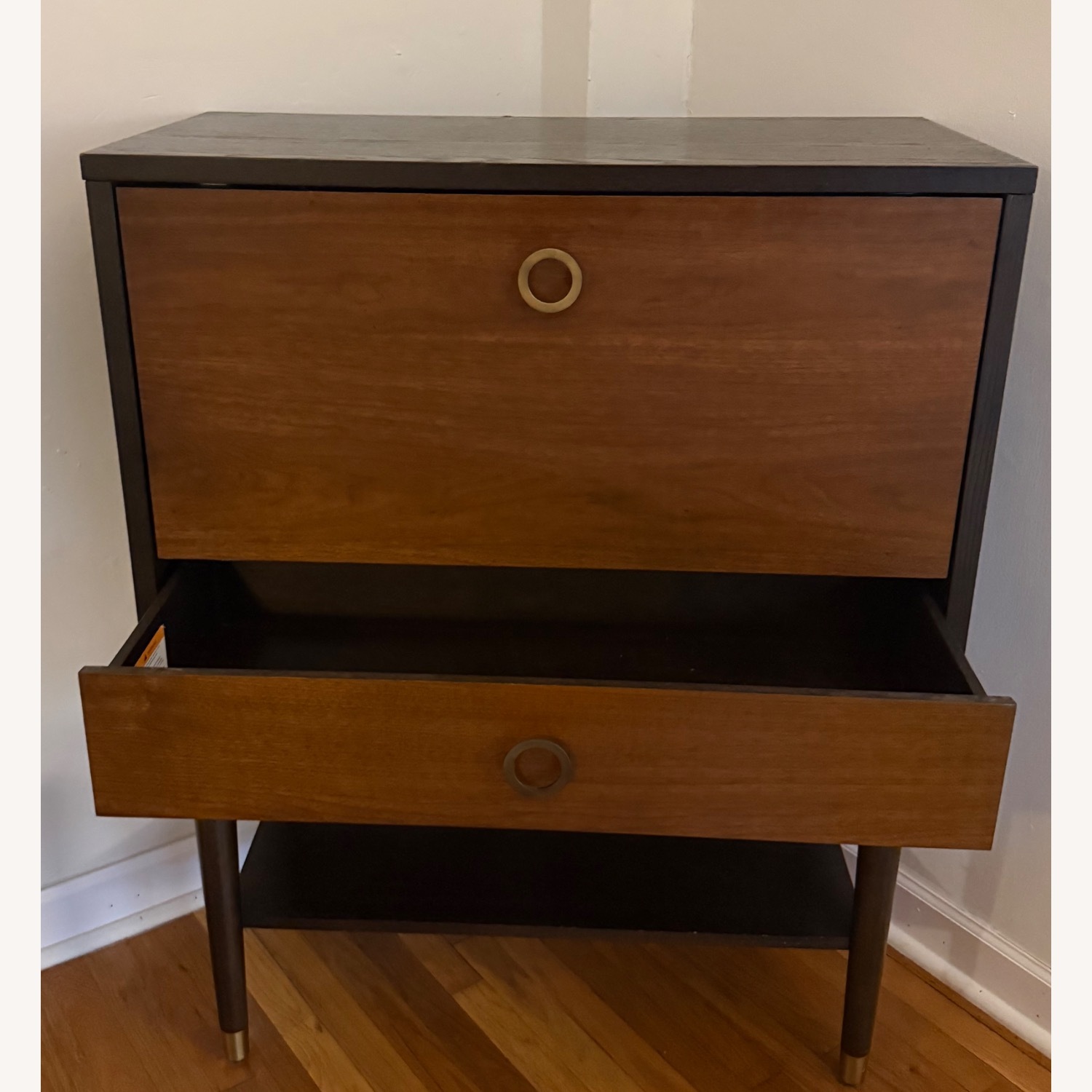 Dark Brown Wood Bar Cart - image-8