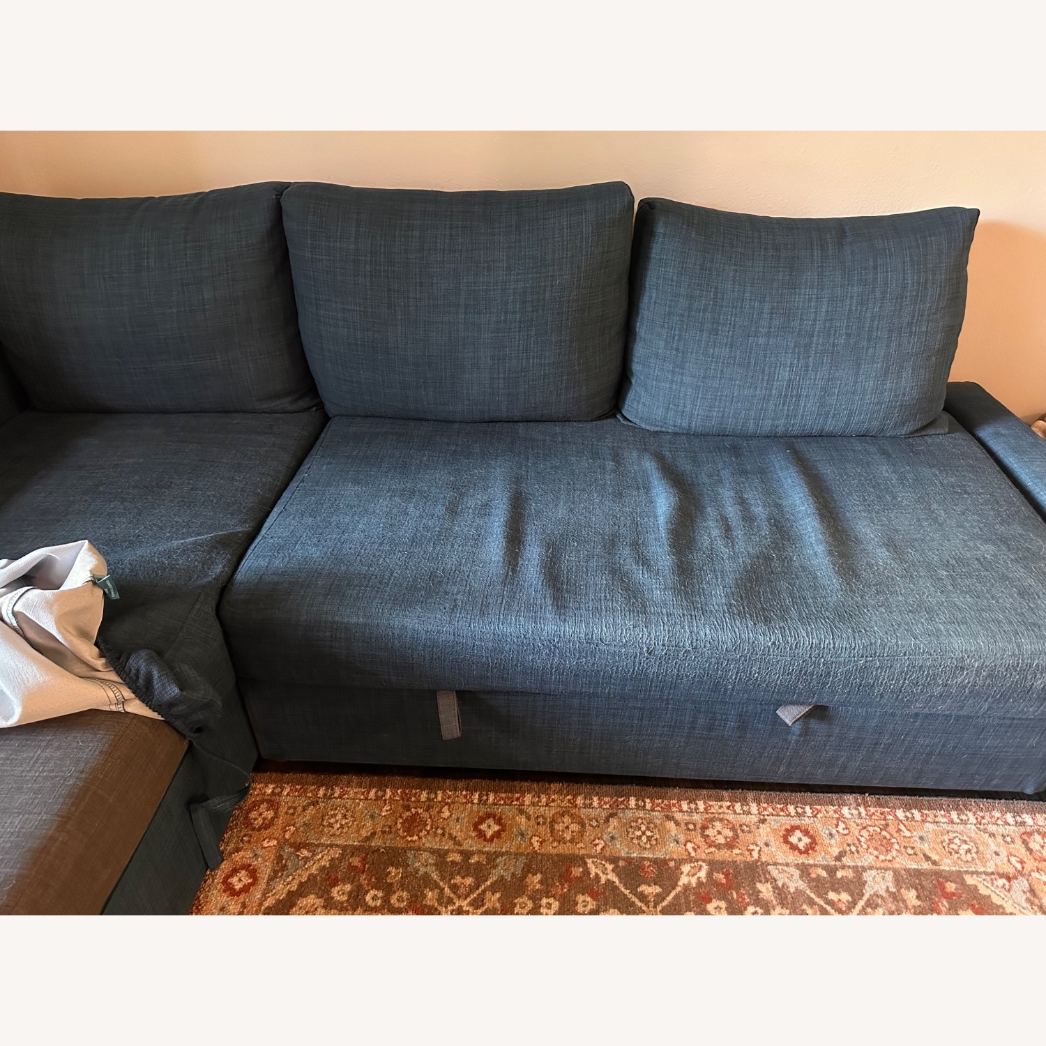 IKEA Friheten Dark Gray Fabric Sleeper Sofa - image-4