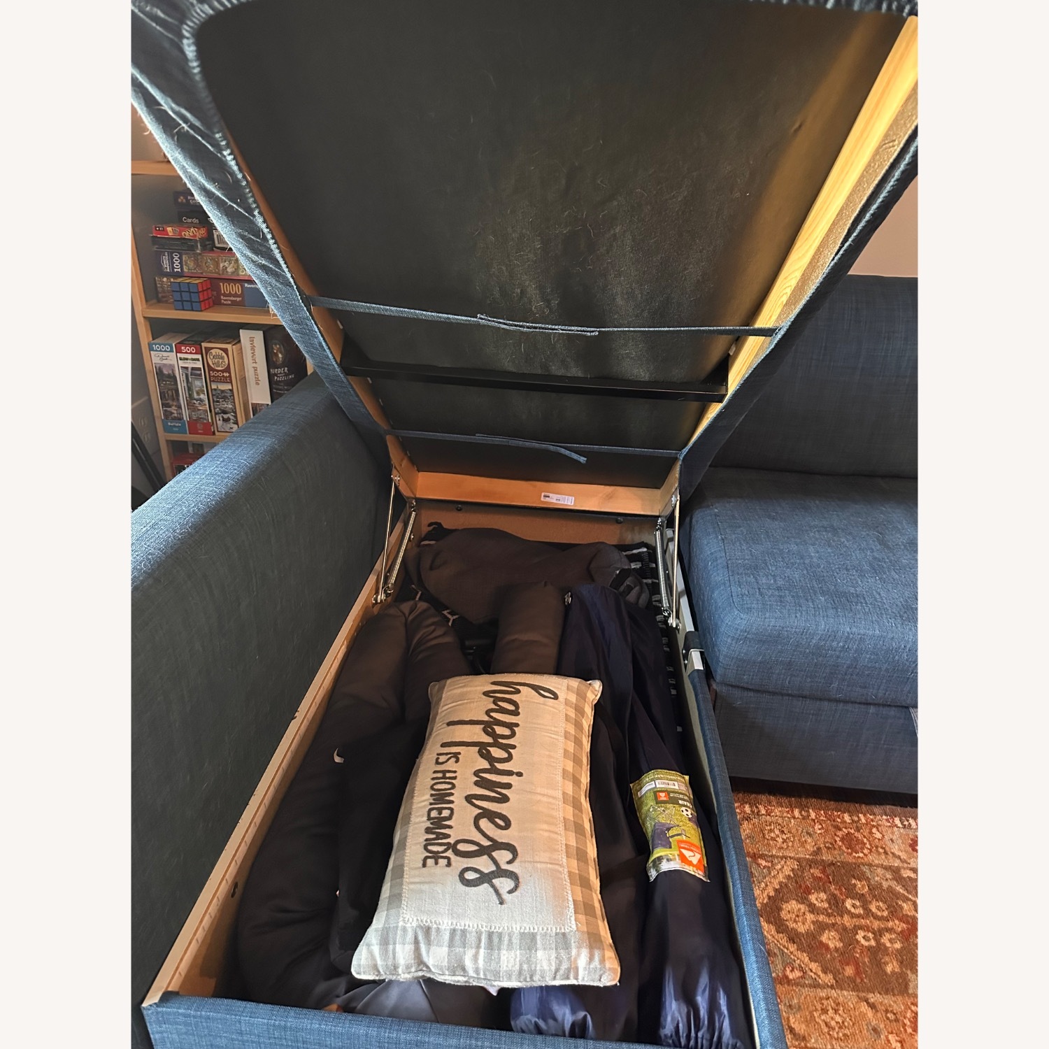 IKEA Friheten Dark Gray Fabric Sleeper Sofa - image-5