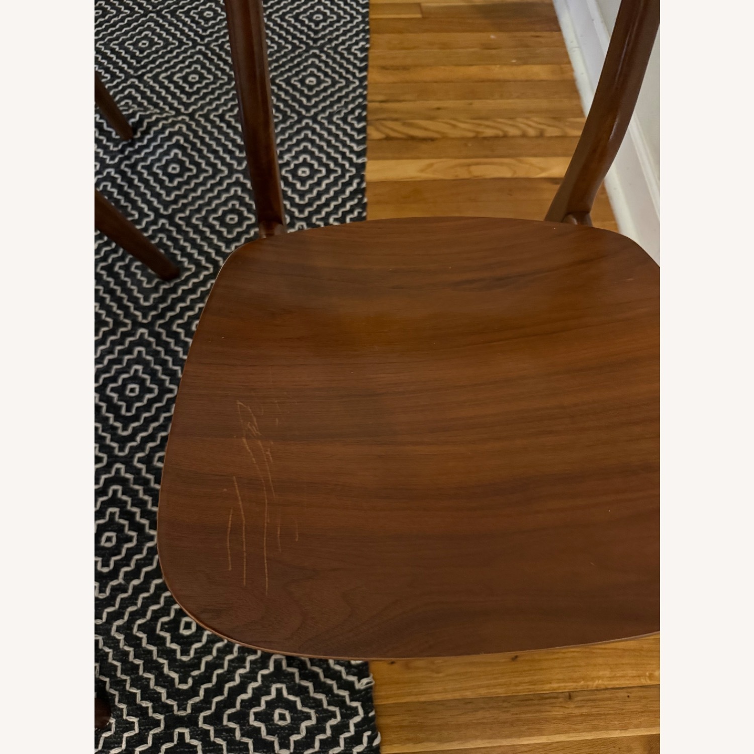 Dark Brown Marble Dining Set - image-5