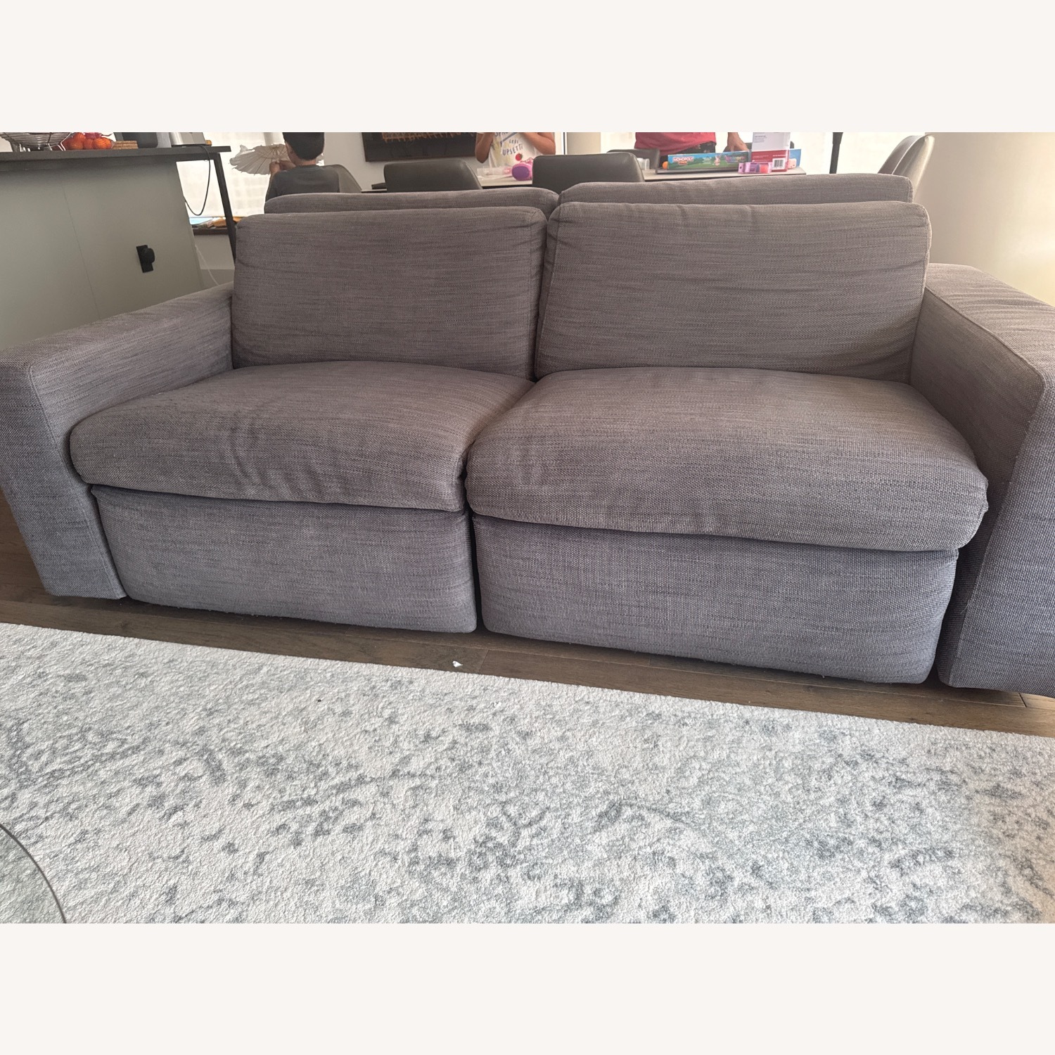 West Elm Enzo Reclining Sofa Loveseat - image-3