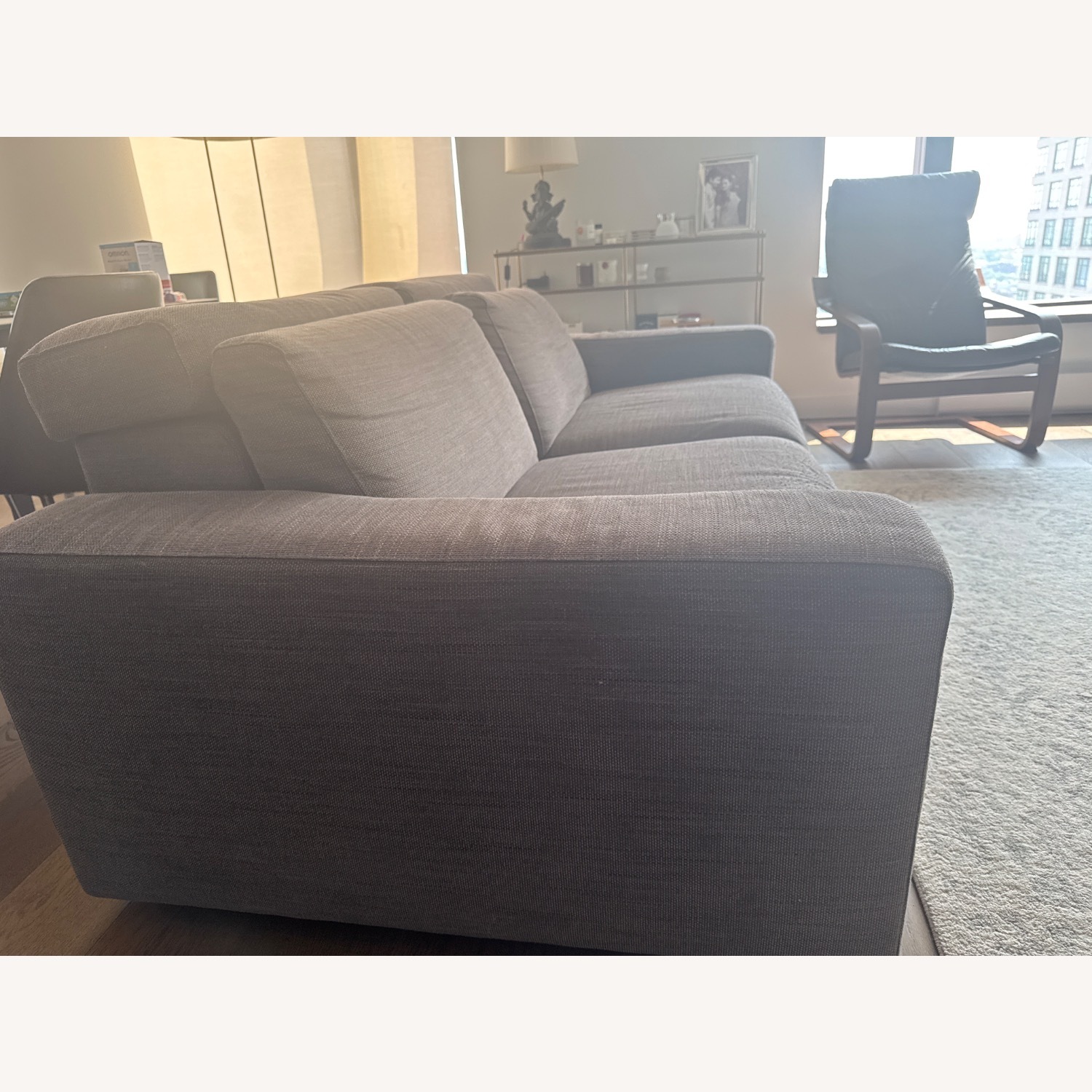 West Elm Enzo Reclining Sofa Loveseat - image-2