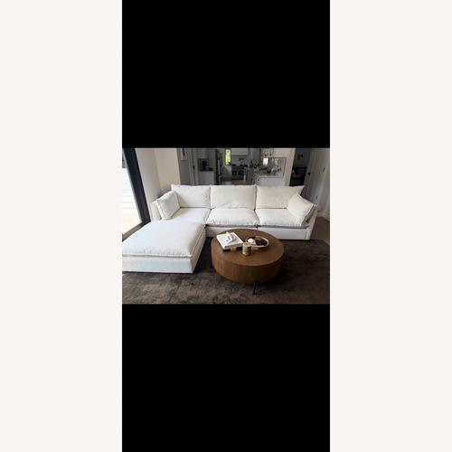 Used ABC Carpet and Home Montauk White 3+ Piece Sectional for sale on AptDeco