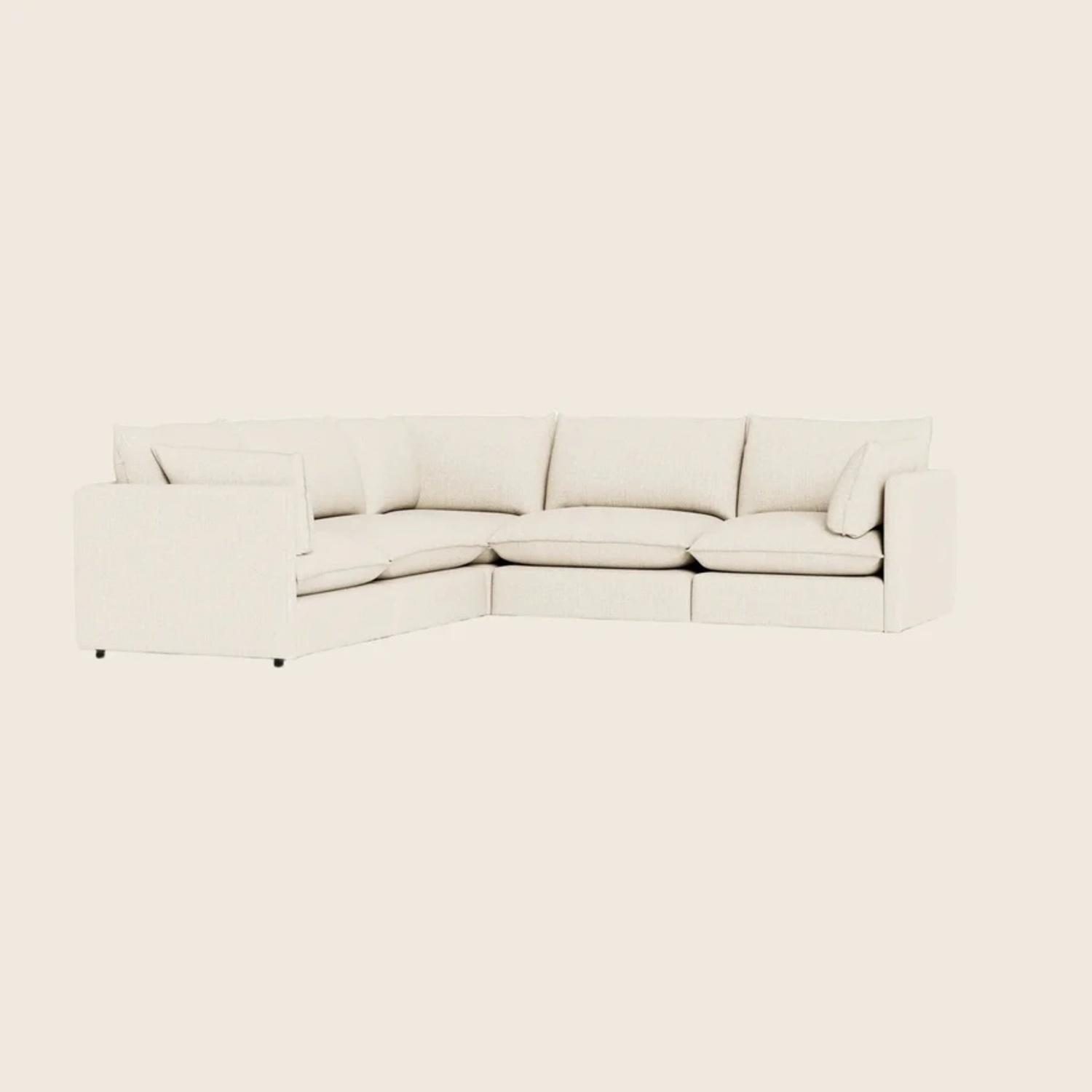 ABC Carpet and Home Montauk White 3+ Piece Sectional - image-9
