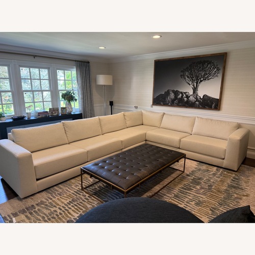 Used Crate & Barrel White 3+ Piece Sectional for sale on AptDeco