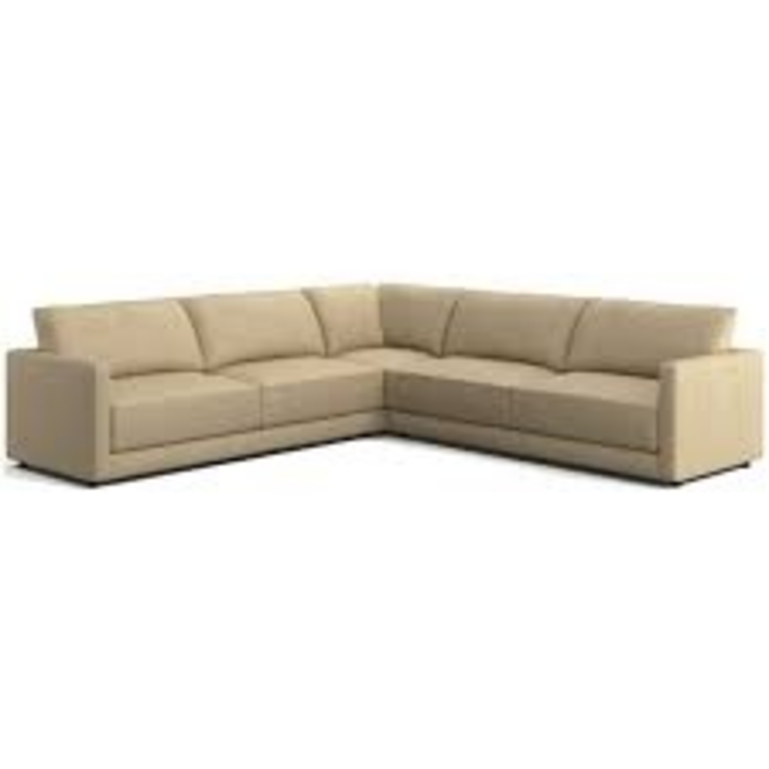 Crate & Barrel White 3+ Piece Sectional - image-4