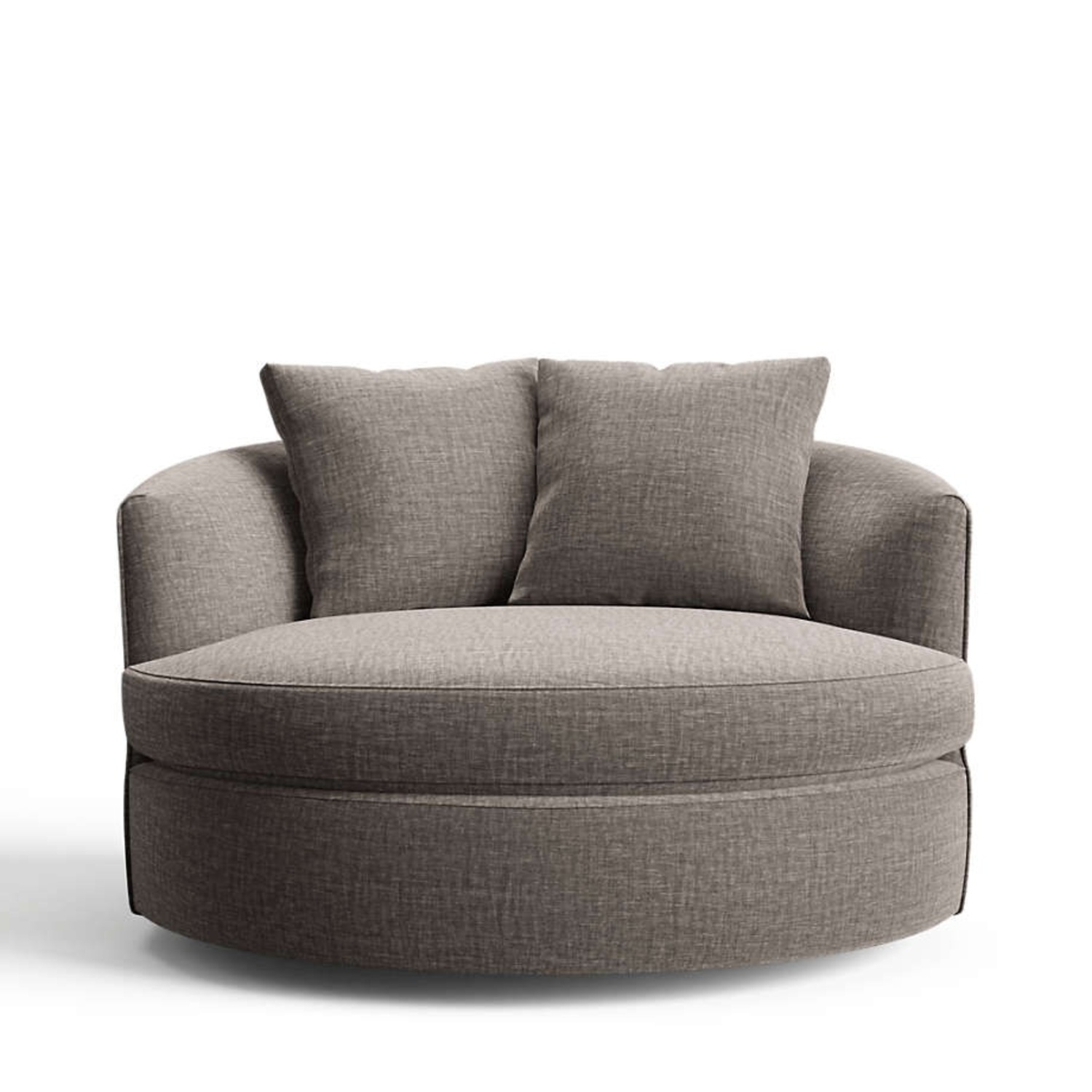 Crate & Barrel Tillie Deep Swivel Chair - image-4