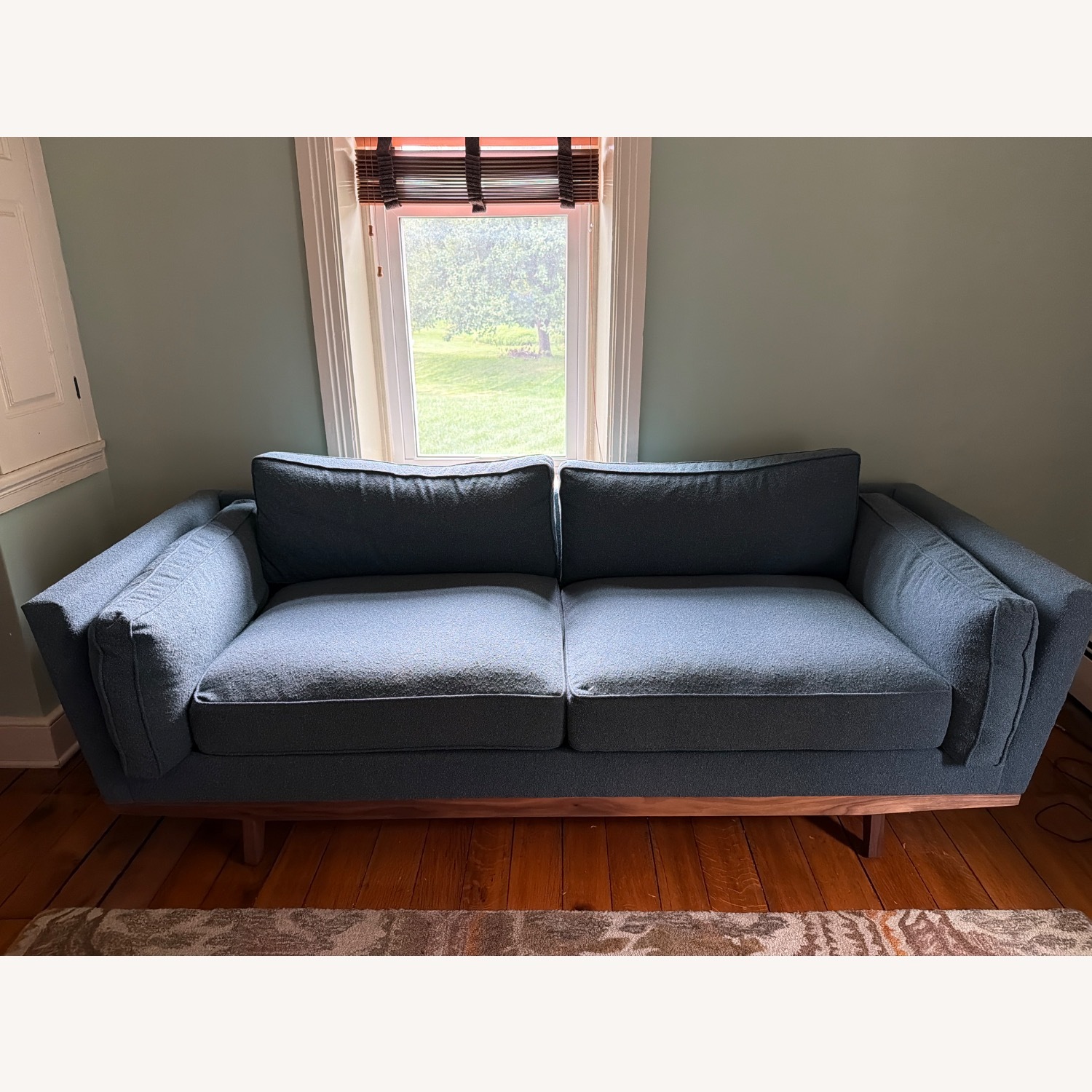 Medley Home Kirnik Blue Fabric 3+ Seater Sofa - image-1