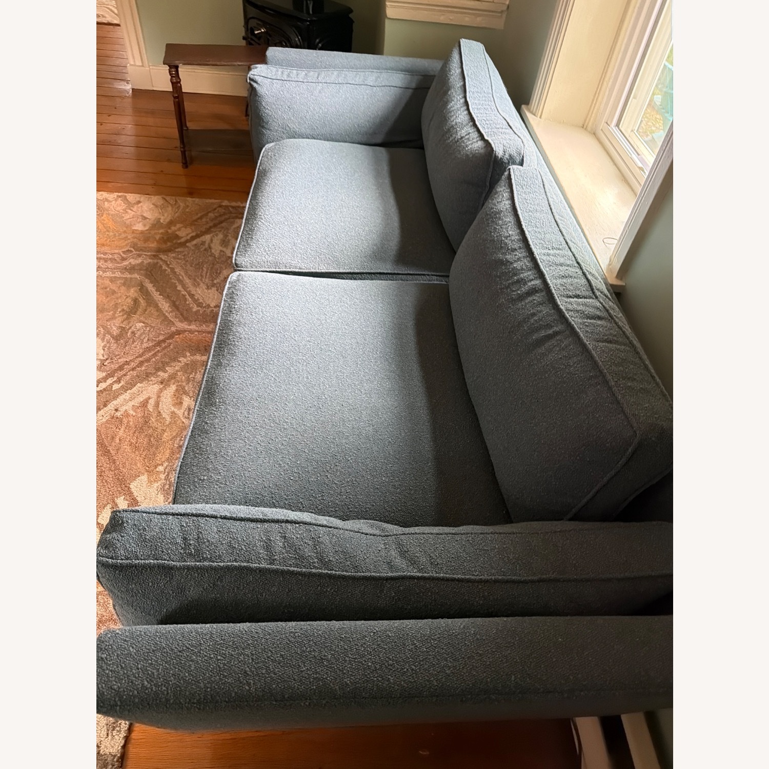 Medley Home Kirnik Blue Fabric 3+ Seater Sofa - image-4