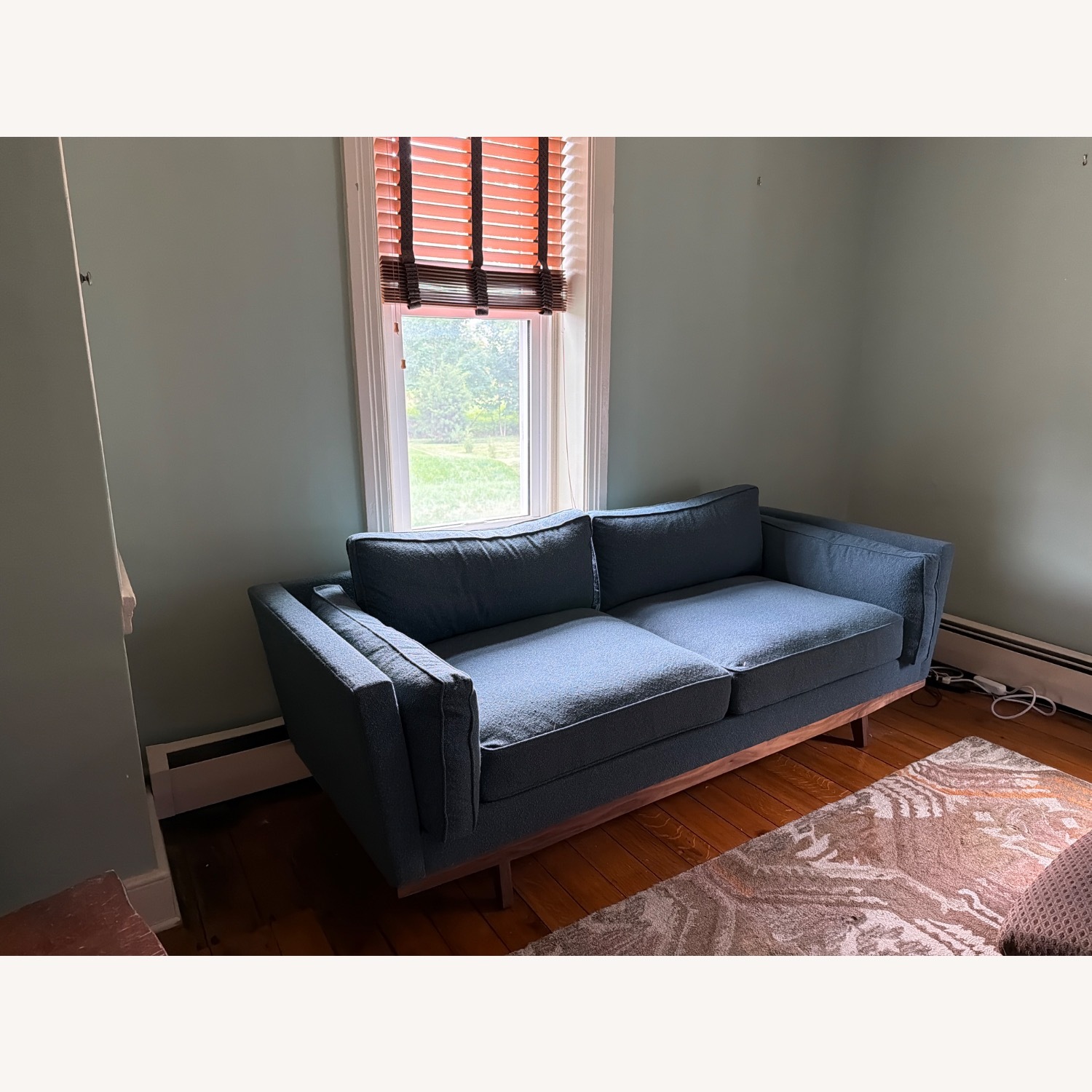 Medley Home Kirnik Blue Fabric 3+ Seater Sofa - image-2