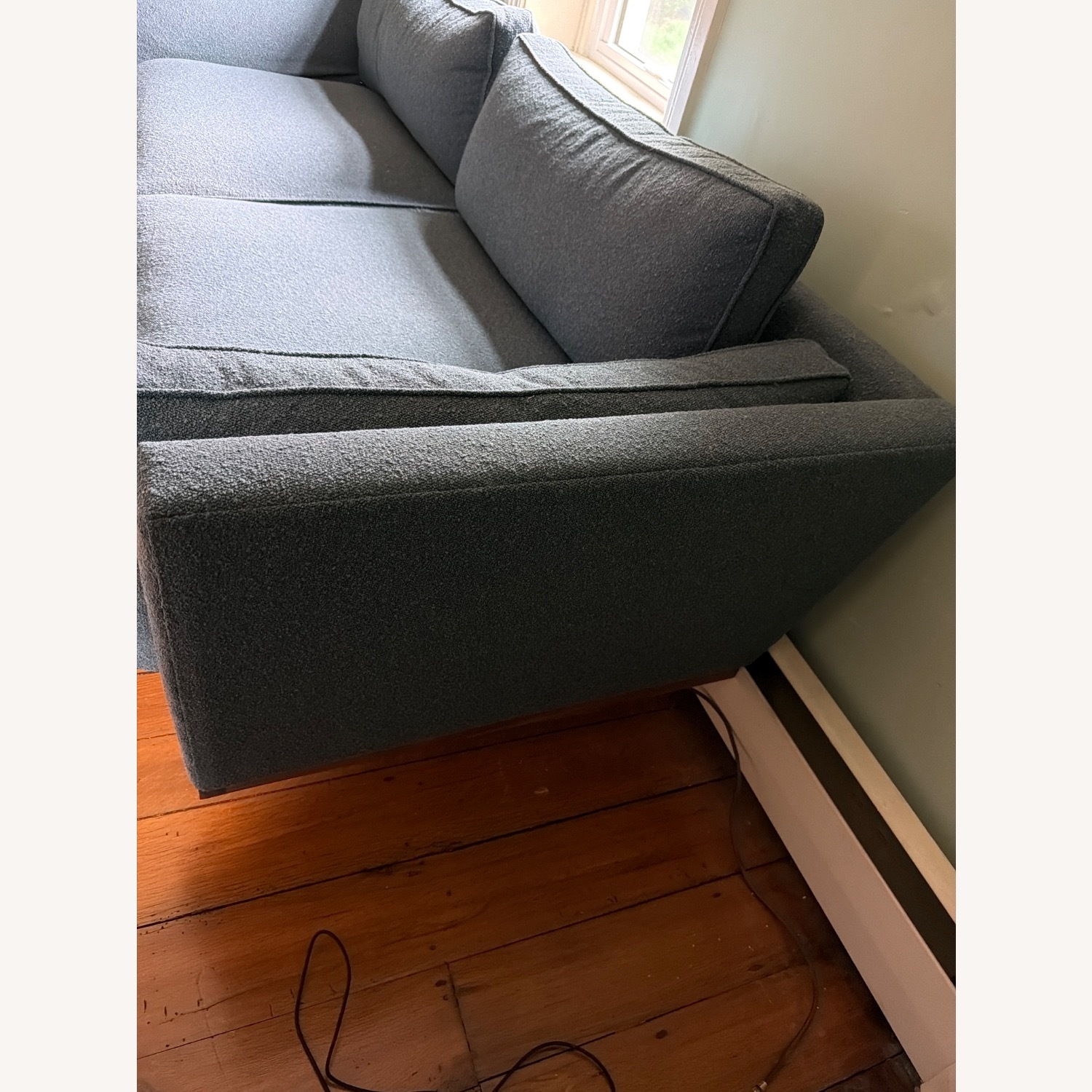 Medley Home Kirnik Blue Fabric 3+ Seater Sofa - image-3