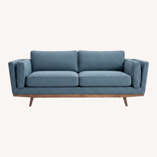 Used Medley Home Kirnik Blue Fabric 3+ Seater Sofa for sale on AptDeco