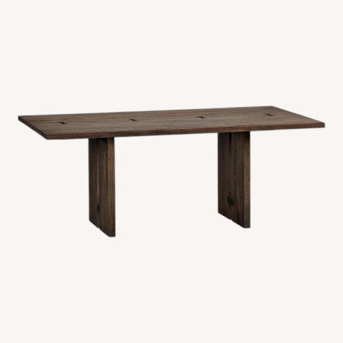 Used Crate & Barrel Monarch Dark Brown Wood Dining Table for sale on AptDeco