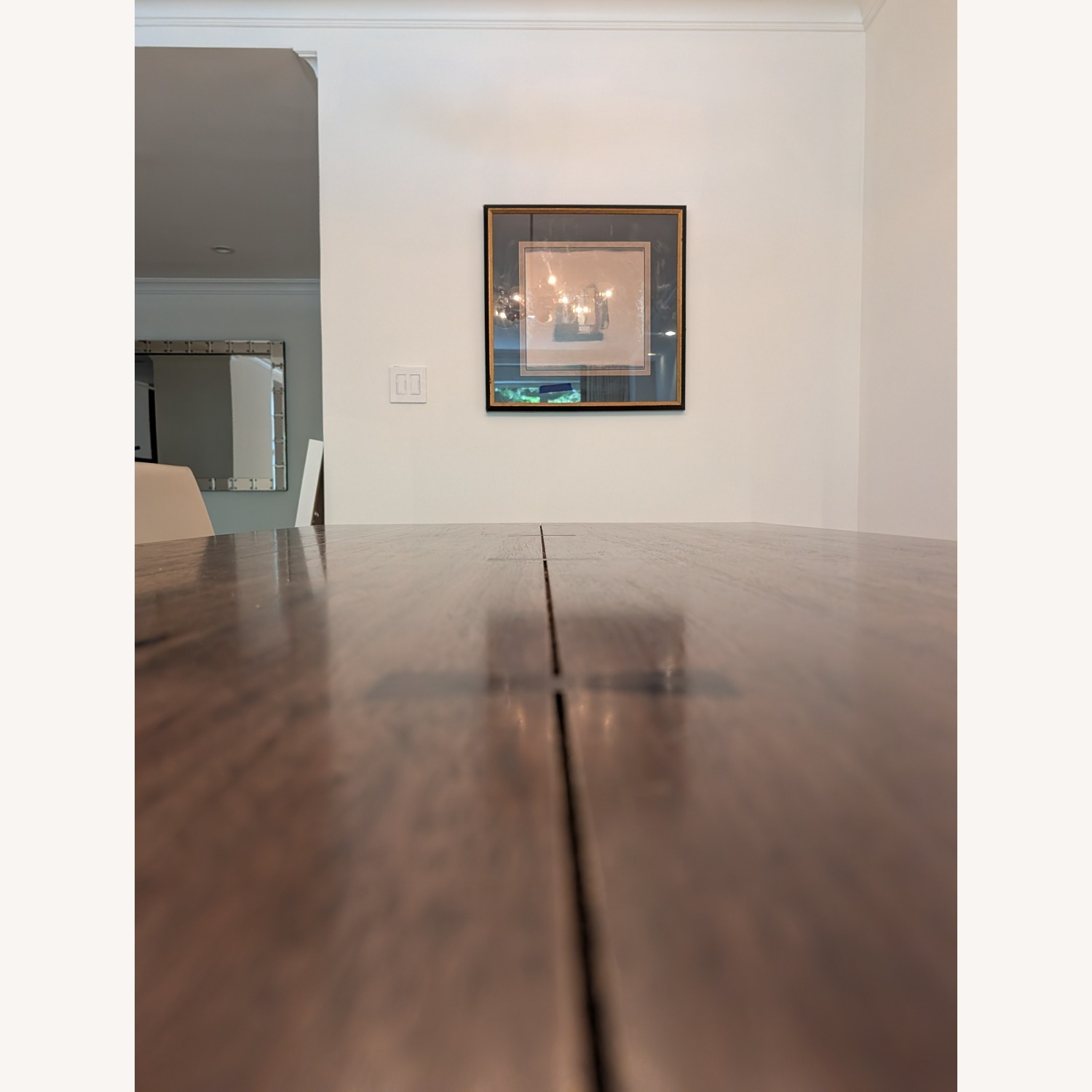 Crate & Barrel Monarch Dark Brown Wood Dining Table - image-4