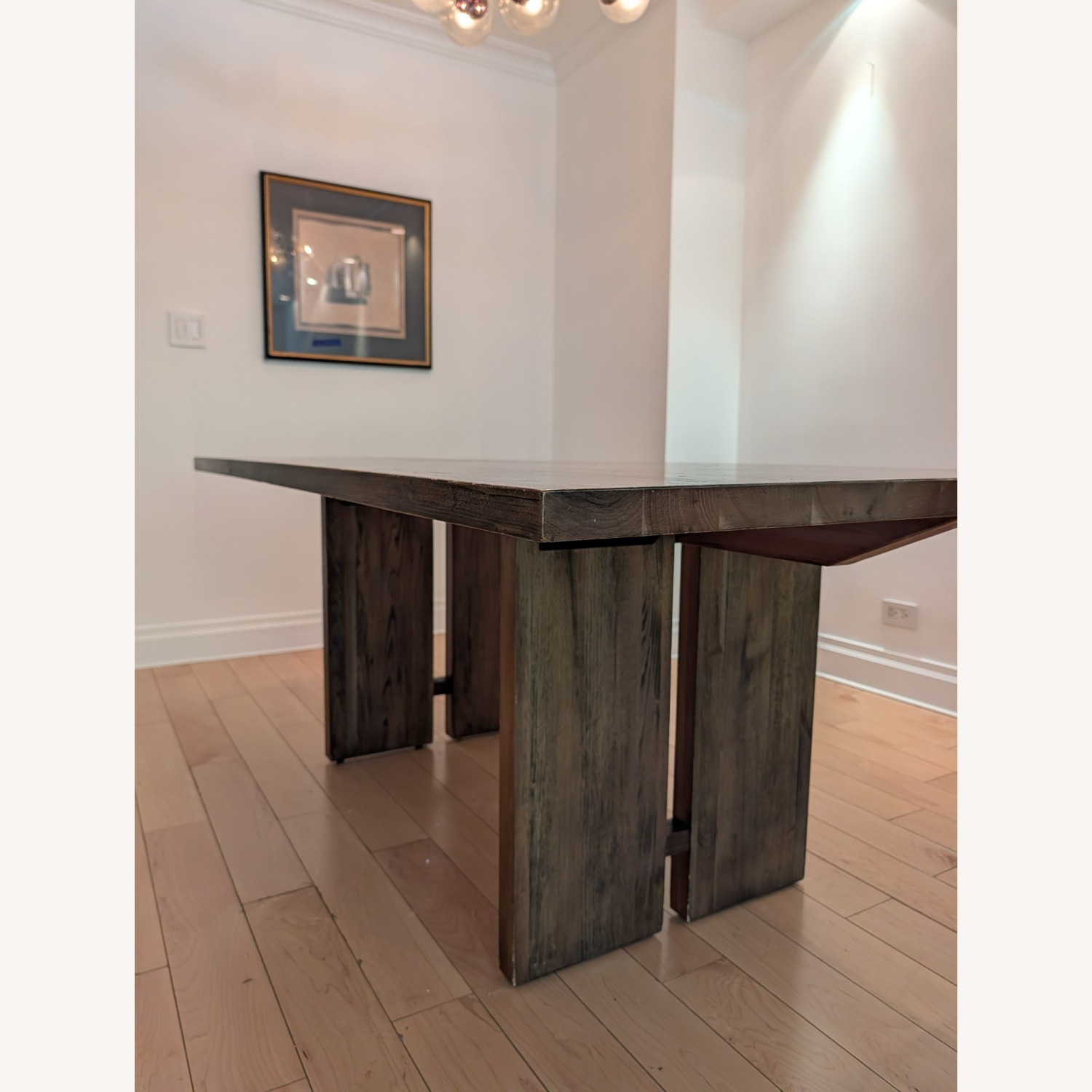 Crate & Barrel Monarch Dark Brown Wood Dining Table - image-2