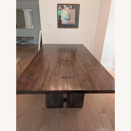 Used Crate & Barrel Monarch Dark Brown Wood Dining Table for sale on AptDeco