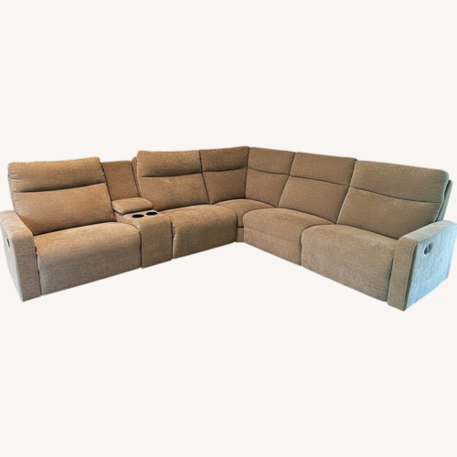 Used Walter E. Smithe Harris Light Brown 3+ Piece Sectional for sale on AptDeco