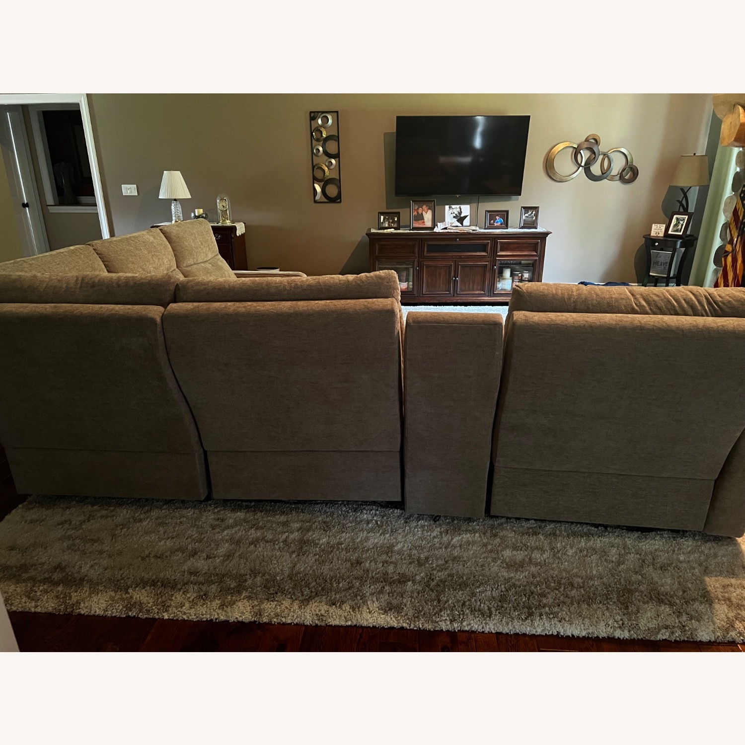 Walter E. Smithe Harris Light Brown 3+ Piece Sectional - image-7