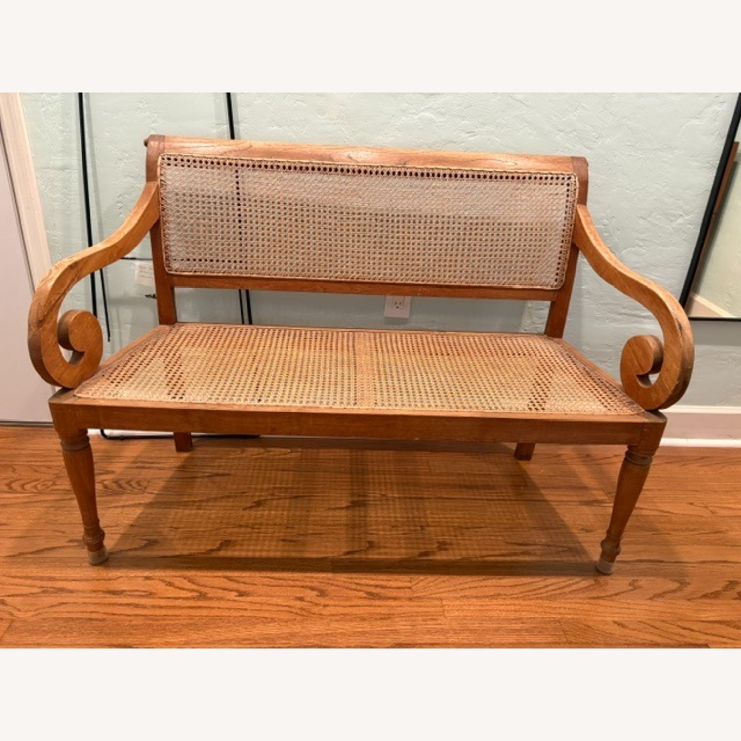 Vintage/Antique Finds Natural Wood Bench - image-1