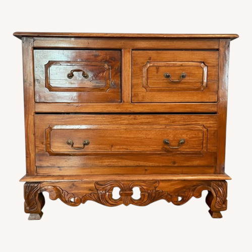 Used Carved Wooden Chest for sale on AptDeco