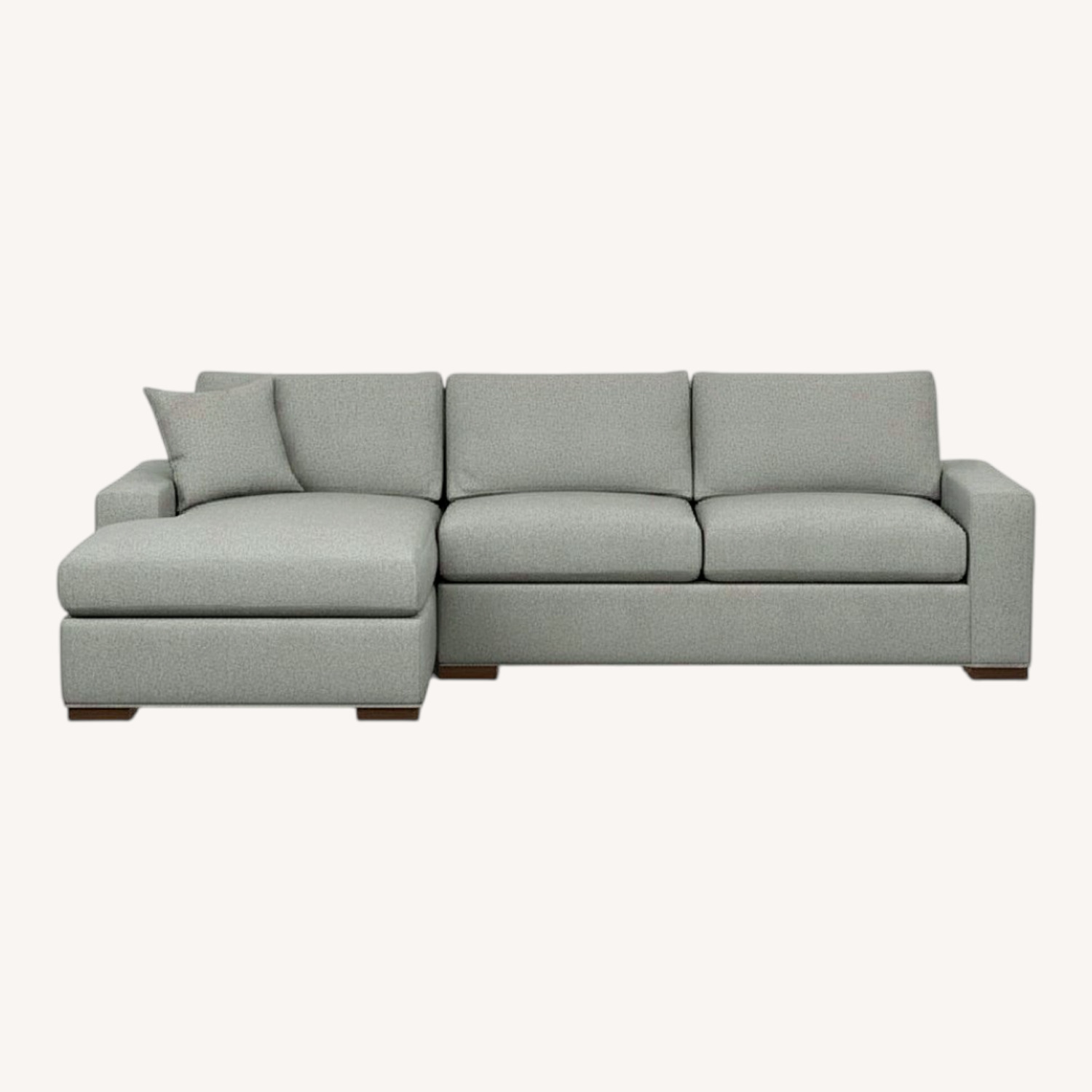 Ethan Allen Dark Gray Fabric 2 Piece Sectional - image-2