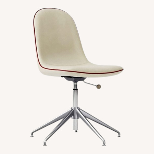 Used West Elm White Leather Office Chair for sale on AptDeco