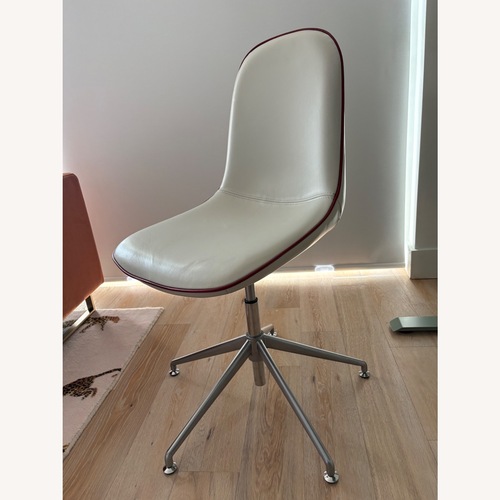 Used West Elm White Leather Office Chair for sale on AptDeco