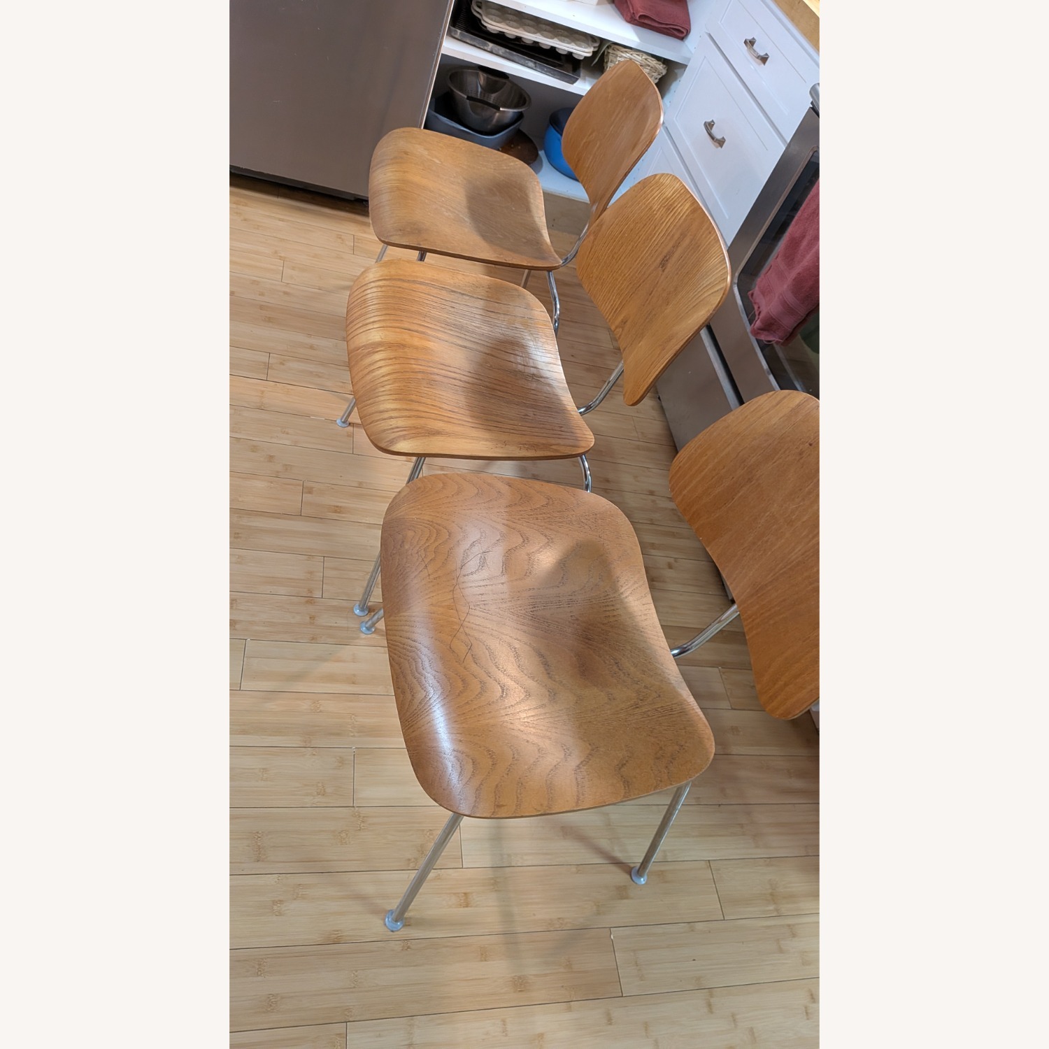 Herman Miller Eames Natural Wood Dining Chairs - image-1