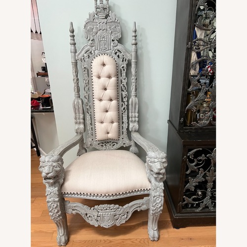 Used King David Lion Throne Accent Chairs for sale on AptDeco