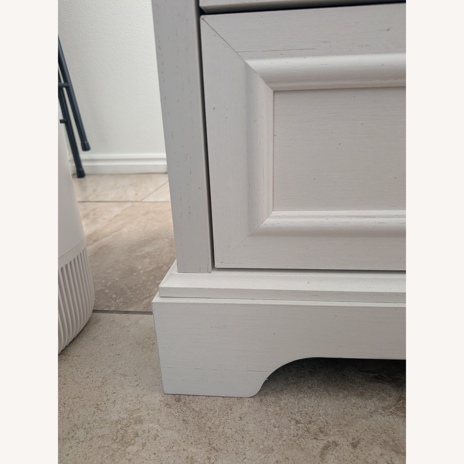 White Wood Nightstand - image-8