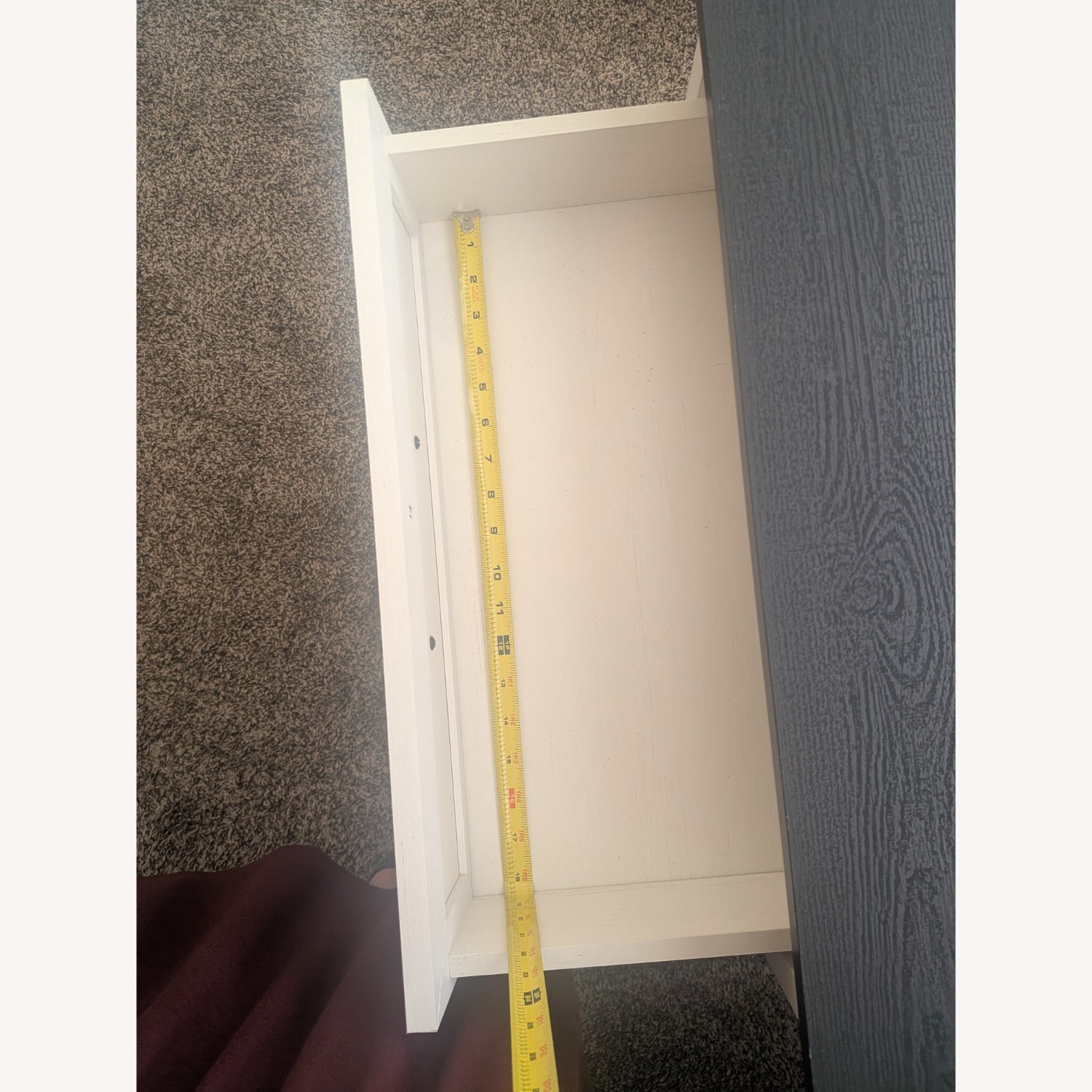 White Wood Nightstand - image-13