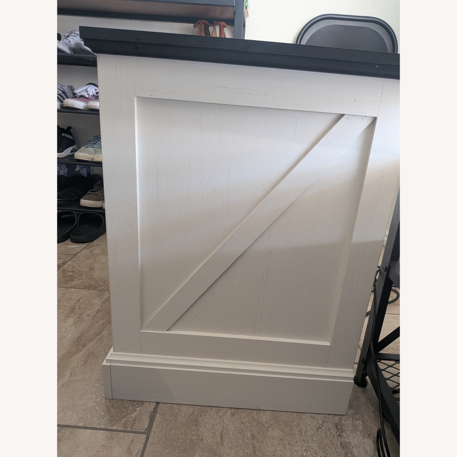 White Wood Nightstand - image-3