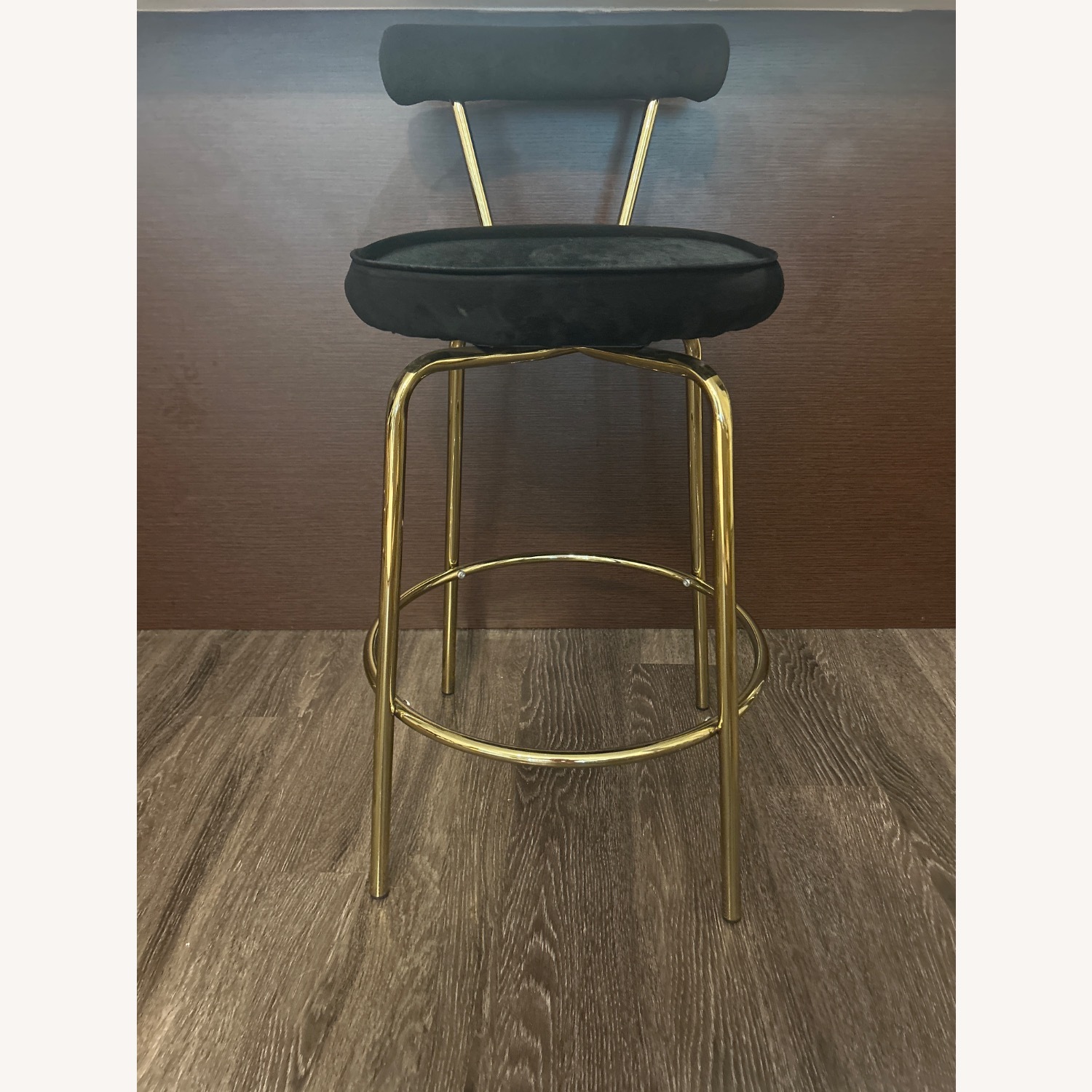 LumiSource Rhonda Glam Black Fabric Stools - image-3