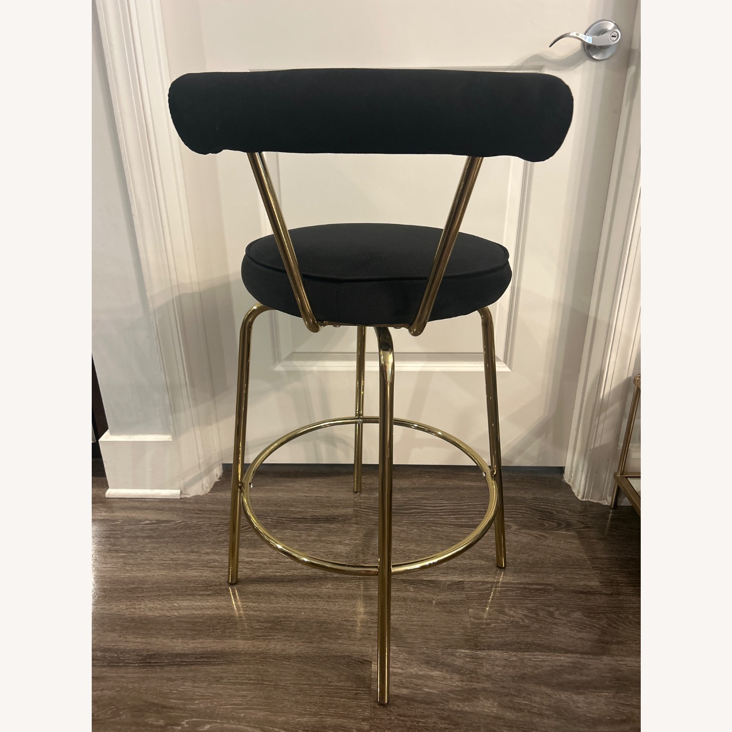 LumiSource Rhonda Glam Black Fabric Stools - image-5