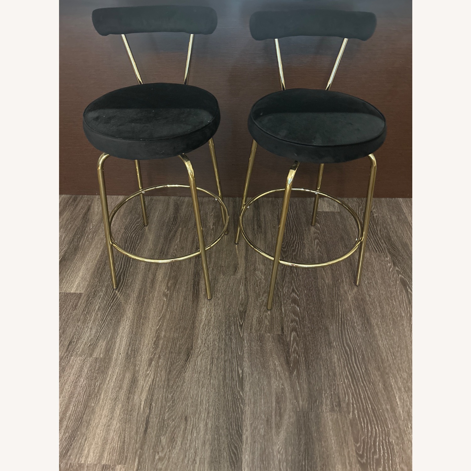 LumiSource Rhonda Glam Black Fabric Stools - image-6