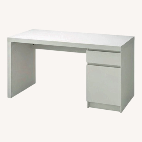 Used IKEA MALM White Desk for sale on AptDeco